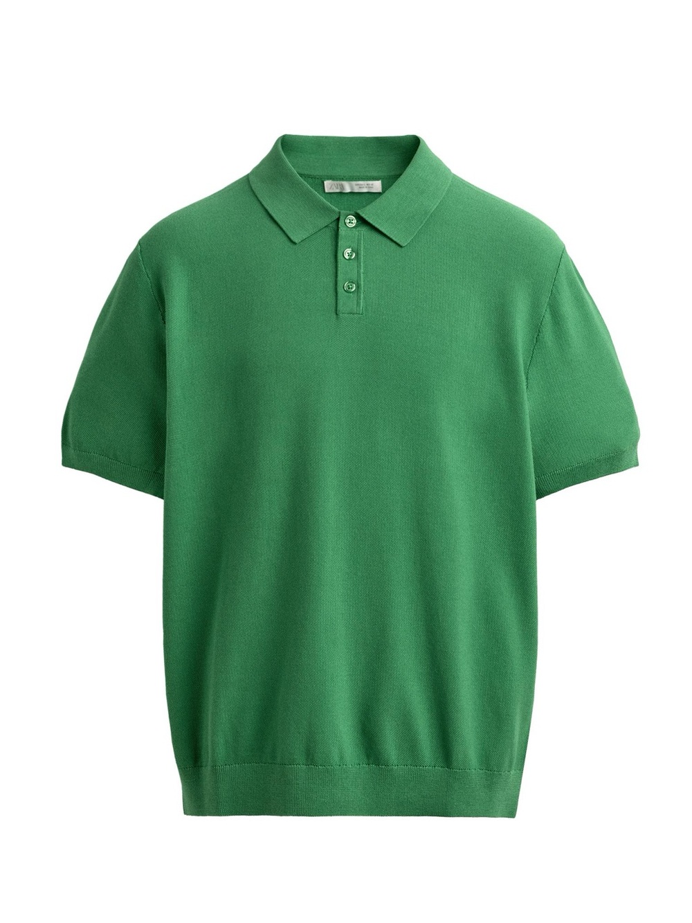 Men's Zara Green Short-Sleeve Polo Shirt